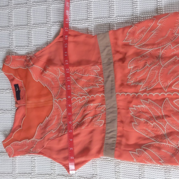 Ryu Coral lined sleeveless dress with mesh panels - Picture 6 of 16